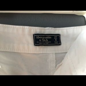Abercrombie white shorts size 4 or 27